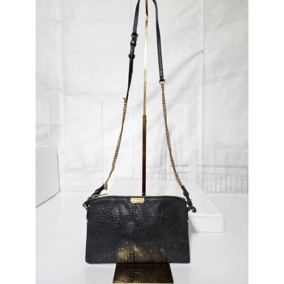 Authentic BURBERRY Shoulder/Crossbody Bag Leather Black - Picture 1 of 14